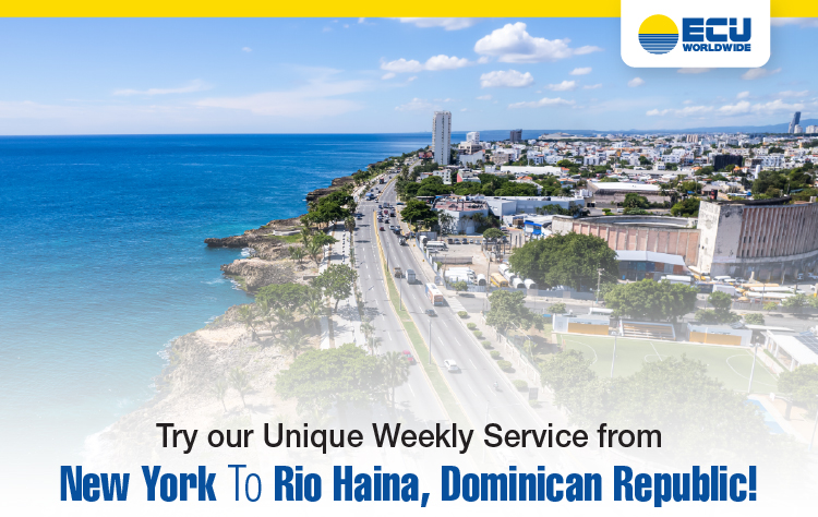 Try our Unique Weekly Service from New York To Rio Haina, Dominican Republic!